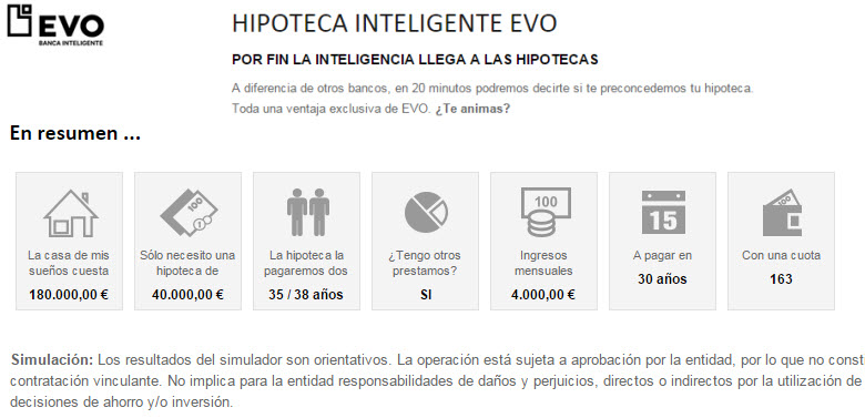 simulacion hipoteca inteligente evo banco