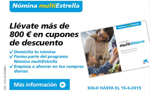 La Caixa Cuenta Nómina regalos