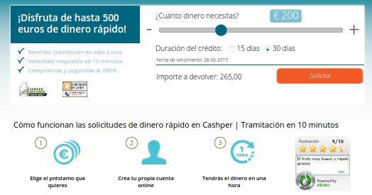 Dinero rápido con ASNEF