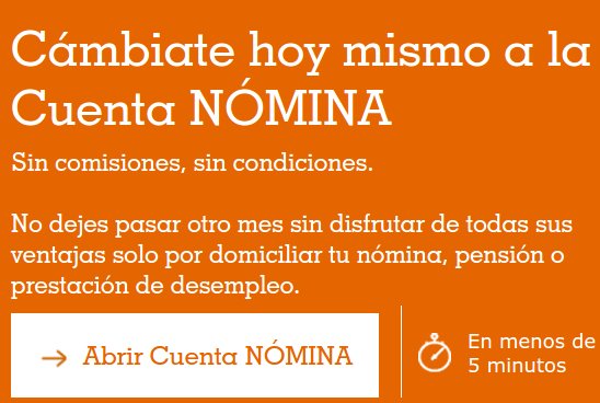 ING Cuenta Nómina clientes