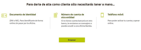 bankia cuenta on comisiones