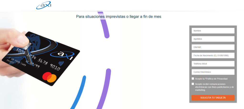 Tarjeta Axi Card Opiniones