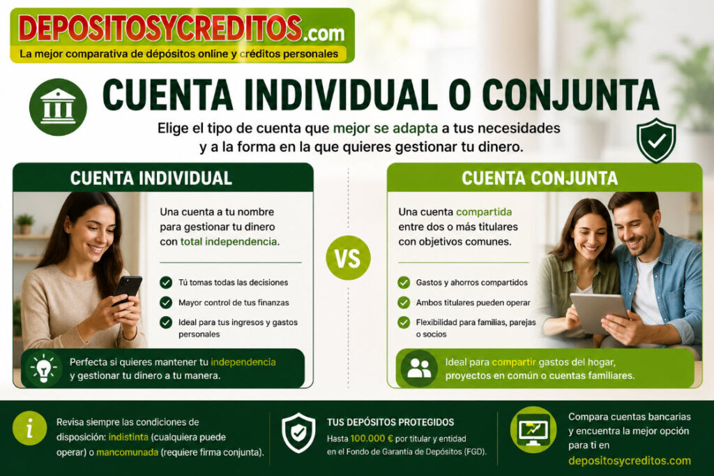 cuenta individual o conjunta