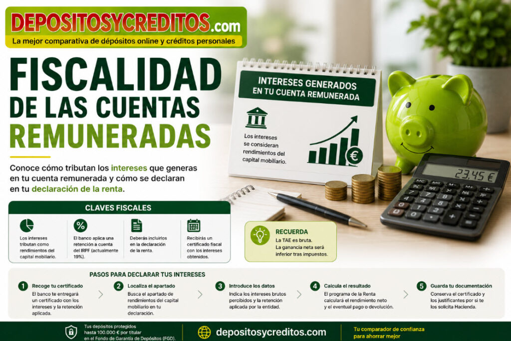 fiscalidad de las cuentas remuneradas