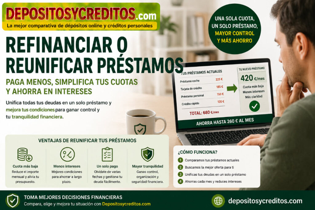 Refinanciar o reunificar préstamos