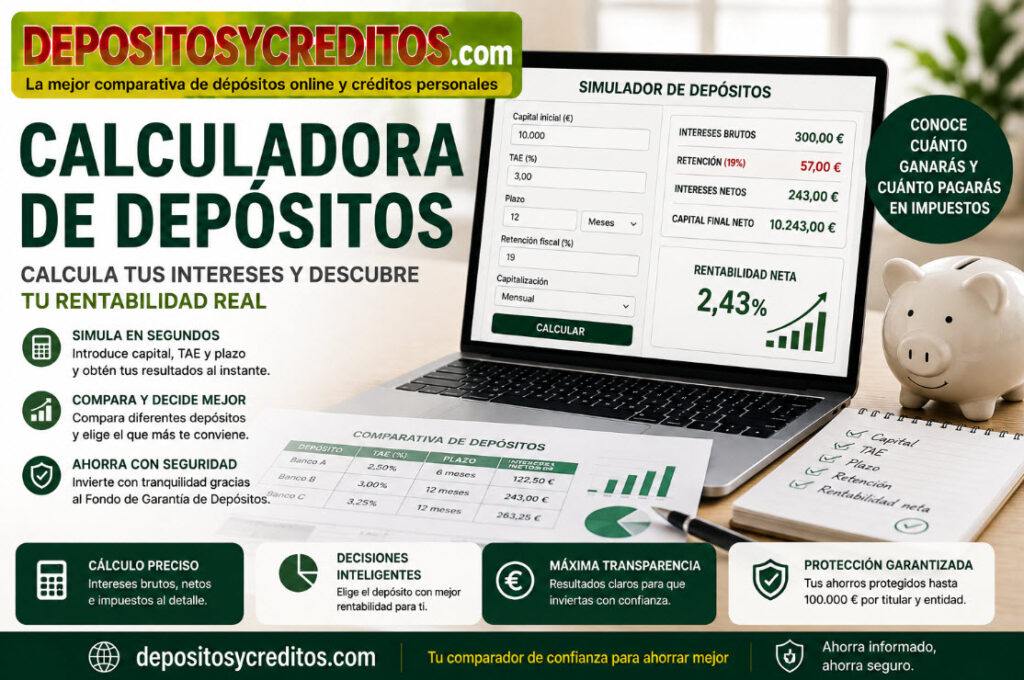 calculadora de depositos