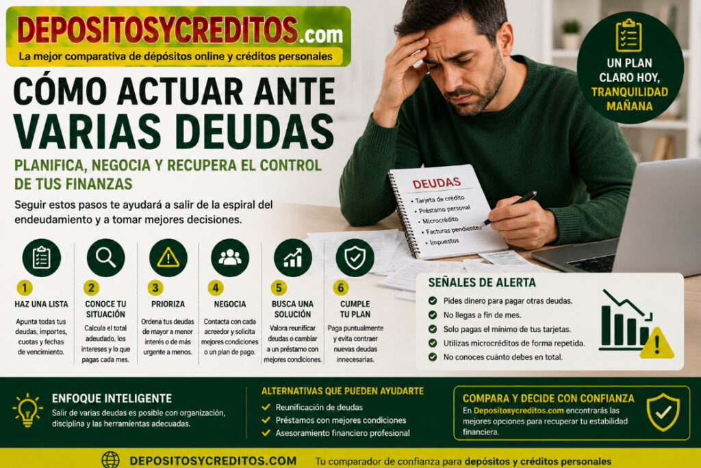 como actuar ante varias deudas