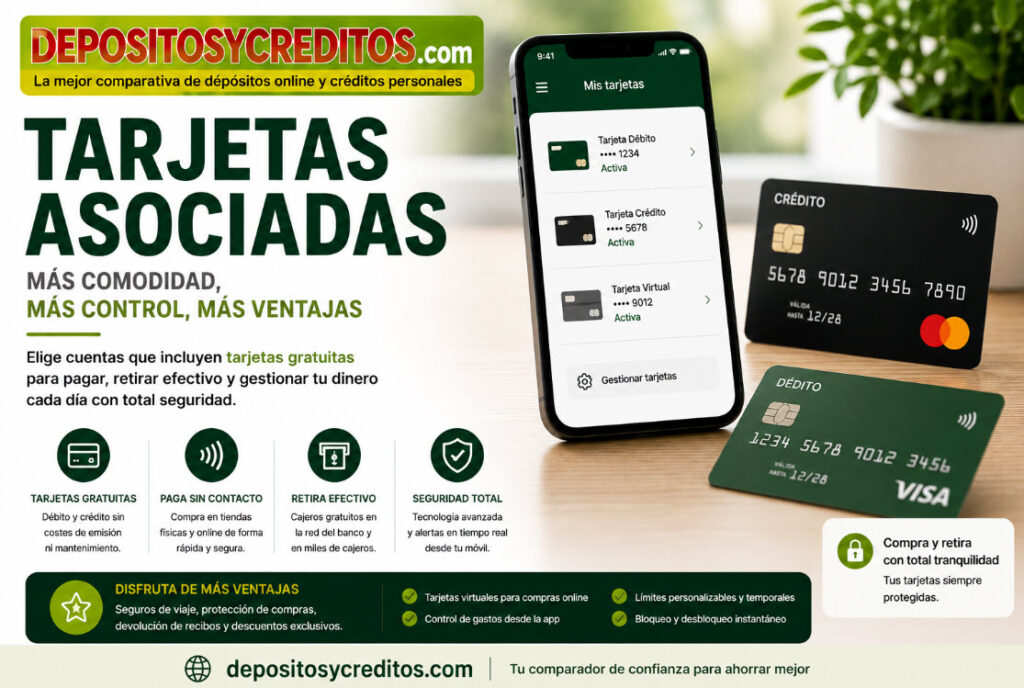 tarjetas asociadas