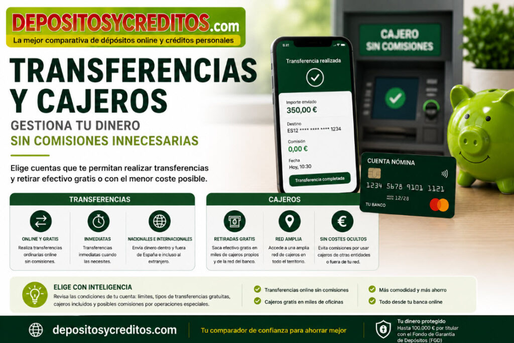 transferencias y cajeros